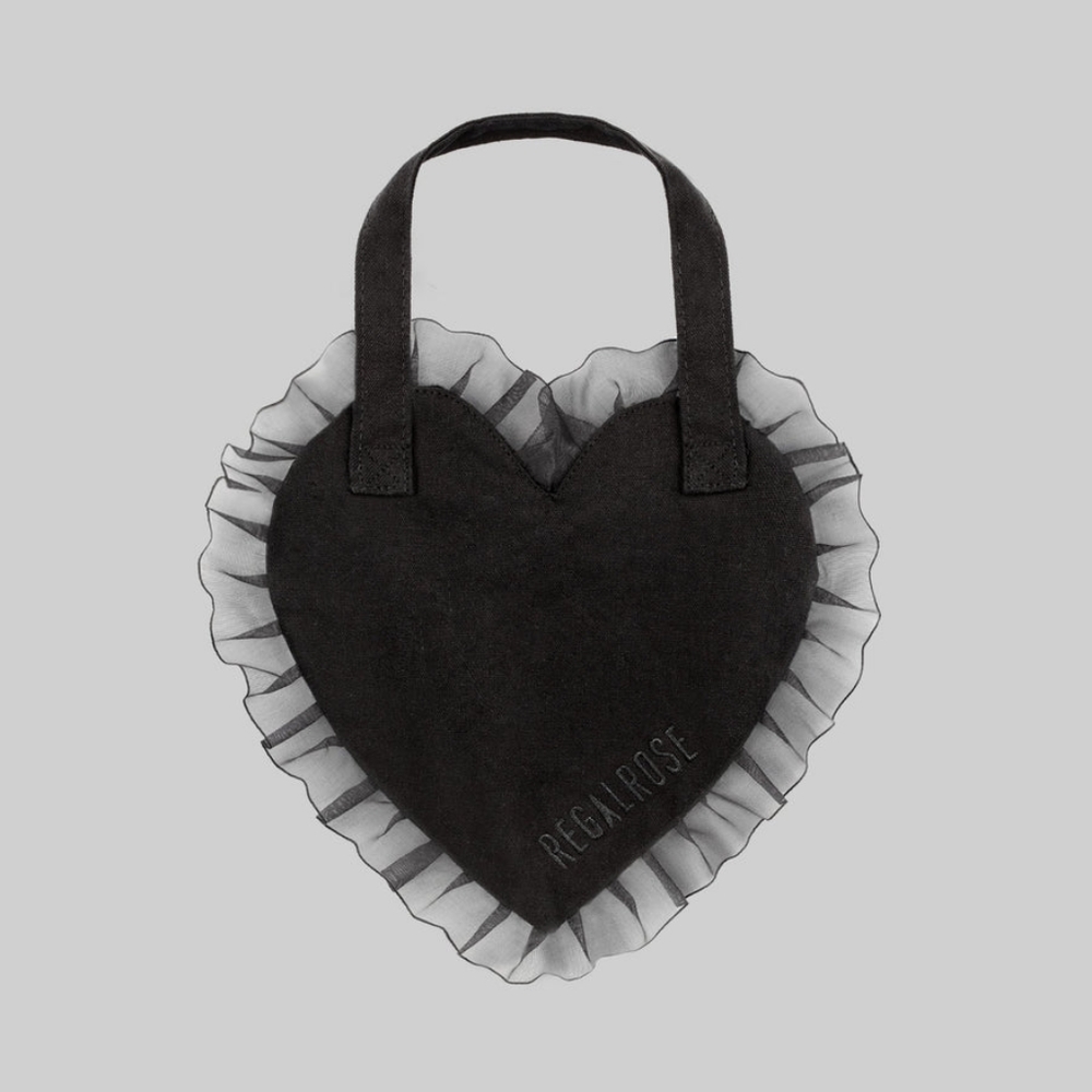 Regal Rose Heart Mini Tote Bag